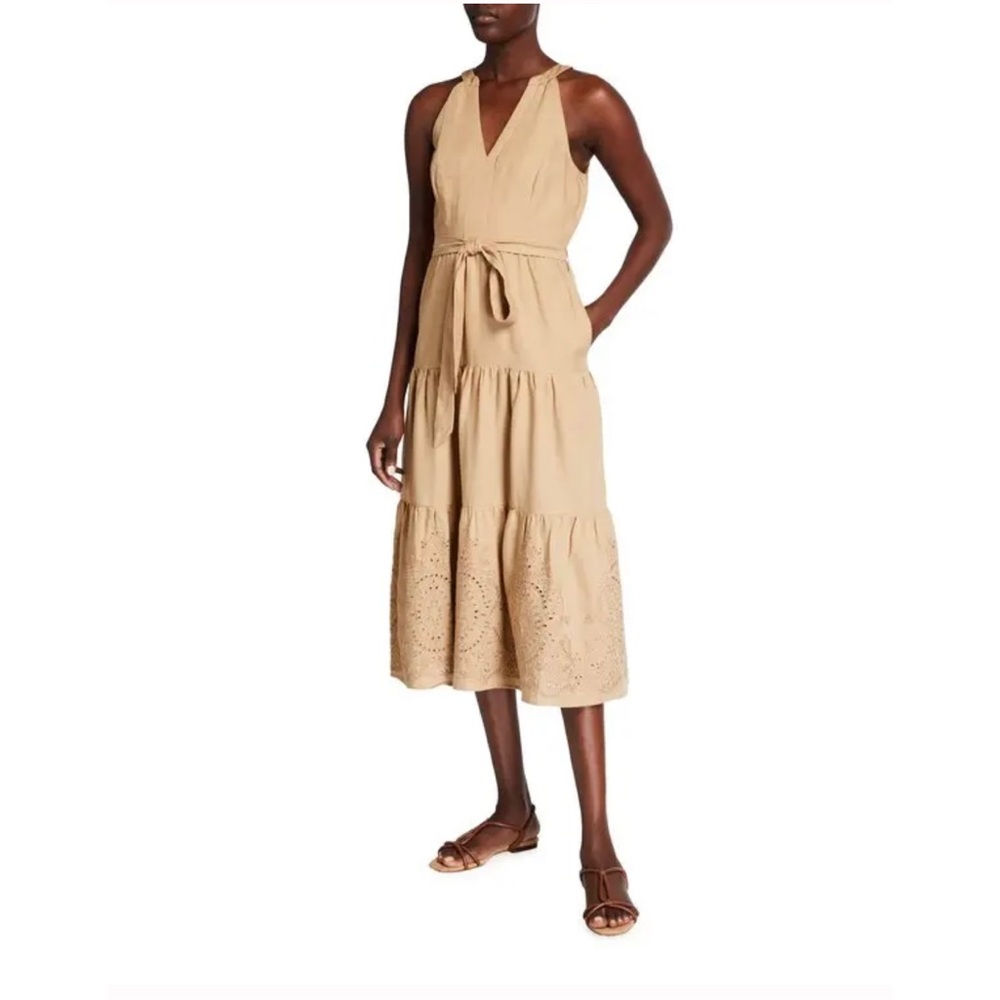 Parker khaki linen dress- New With Tags